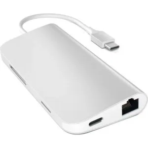 Док-станция Satechi Type-C Multi-Port Adapter 4K with Ethernet Silver (ST-TCMAS) Док-станция Satechi Type-C Multi-Port Adapter 4K with Ethernet Silver (ST-TCMAS)