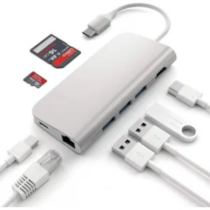 Док-станция Satechi Type-C Multi-Port Adapter 4K with Ethernet Silver (ST-TCMAS) Док-станция Satechi Type-C Multi-Port Adapter 4K with Ethernet Silver (ST-TCMAS)