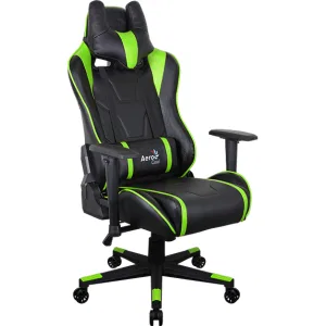 Кресло Aerocool AC220 AIR-BG черный/зеленый (AC220 AIR-BG) Кресло Aerocool AC220 AIR-BG черный/зеленый (AC220 AIR-BG)