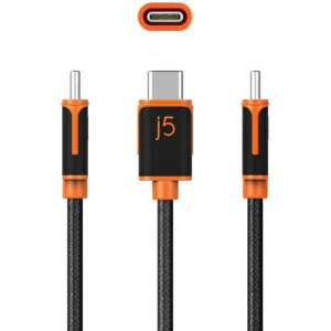 Кабель j5create USB-C to USB-C Sync & Charge Cable (JUCX24) Кабель j5create USB-C to USB-C Sync & Charge Cable (JUCX24)