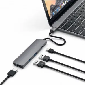 Док-станция Satechi Slim Aluminum Type-C Multi-Port Adapter with Type-C Charging Port Grey (ST-CMAM) Док-станция Satechi Slim Aluminum Type-C Multi-Port Adapter with Type-C Charging Port Grey (ST-CMAM)