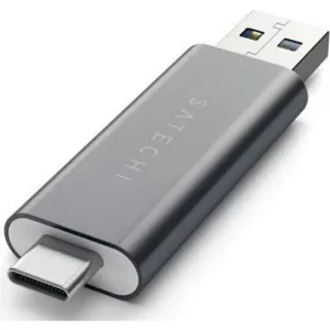 Адаптер Satechi Aluminum Type-C USB 3.0 and Micro/SD Card Reader Grey (ST-TCCRAM) Адаптер Satechi Aluminum Type-C USB 3.0 and Micro/SD Card Reader Grey (ST-TCCRAM)