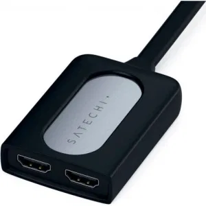 Адаптер Satechi Type-C Dual HDMI Adapter Grey (ST-TCDHAM) Адаптер Satechi Type-C Dual HDMI Adapter Grey (ST-TCDHAM)