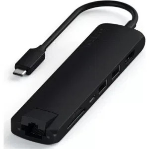 Док-станция Satechi Type-C Slim Multiport with Ethernet Adapter Black (ST-UCSMA3K) Док-станция Satechi Type-C Slim Multiport with Ethernet Adapter Black (ST-UCSMA3K)