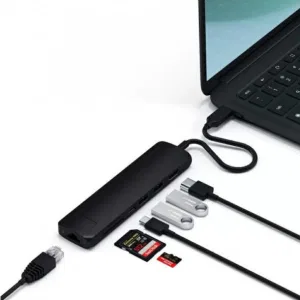 Док-станция Satechi Type-C Slim Multiport with Ethernet Adapter Black (ST-UCSMA3K) Док-станция Satechi Type-C Slim Multiport with Ethernet Adapter Black (ST-UCSMA3K)